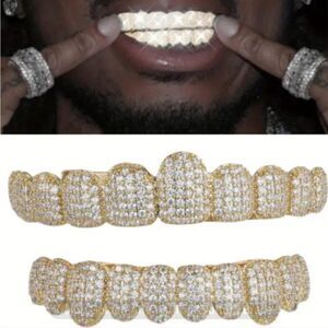 Gold and Diamond Grillz